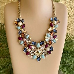 Multi color Bib necklace
